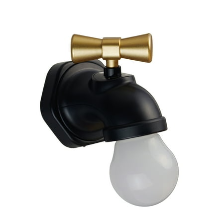 

Faucet Lamp USB Charging Warm Light Room Night Lamp with 2 Lighting Modes Tap Design Rechargeable LED Wall Lamp