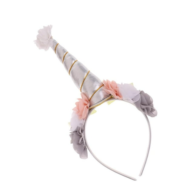 Diadema de cuerno floral unicornio Sunnimix traje de fiesta para niños