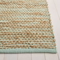 thumbnail image 3 of SAFAVIEH Cape Cod Caroline Solid Runner Rug, Turquoise/Natural, 2'3" x 8', 3 of 10