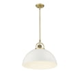 thumbnail image 5 of 20991-VB/MW Millennium Lighting Artistan - 1 Light Pendant-14.4 Inch Tall and 17.7 Inch Wide-Vintage Brass/Matte White Finish, 5 of 5