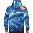 thumbnail image 7 of Honeii Beautiful Ocean Dolphin Pattern Mens Hoodies Men's Loose Sleeve Sweatshirt,Pullover Hooded Sweatshirt for Men,Essentials Hoodie-Large, 7 of 7