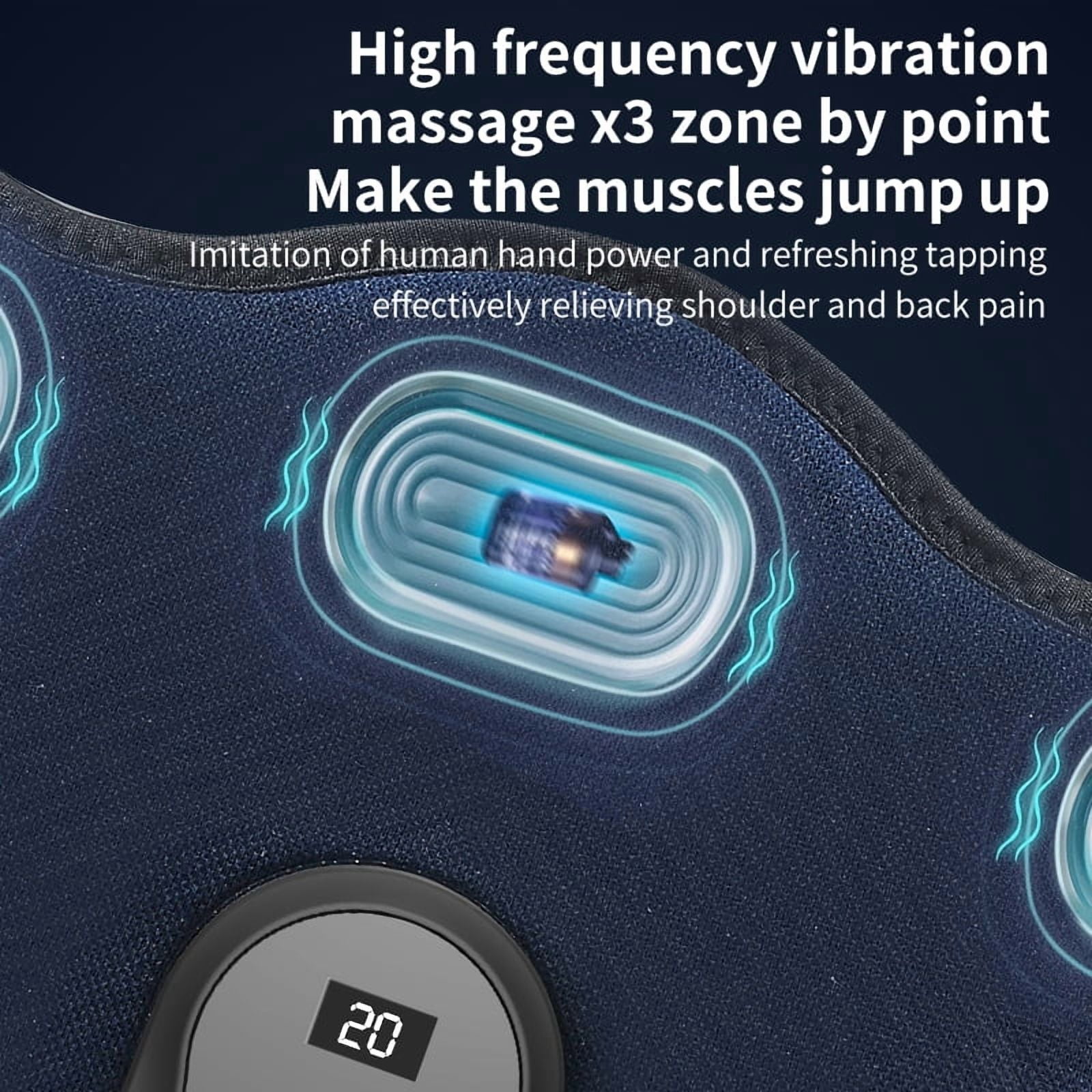 Smart Correction Belt Sensor Orthosis Invisible Reminder Adult and Child,Remote control Sitting Posture Hunchback 4 Modes 3 Levels of Temperature 3 Levels of Vibration Smart Posture Corrector,Black