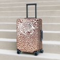 thumbnail image 4 of Cauagu Leopard Brown Print Travel Luggage Cover,Travel Dust-proof Suitcase Cover Softside Suitcase Protector for 18-32inch,Not Included Suitcase, 4 of 8