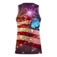 thumbnail image 3 of Xysaqa Men's 4th of July Tank Tops American Flag Print Shirts for Men Casual Sleeveless Gym Muscle USA Flag Graphic Patriotic Tees M-6XL （Available in Big & Tall), 3 of 4