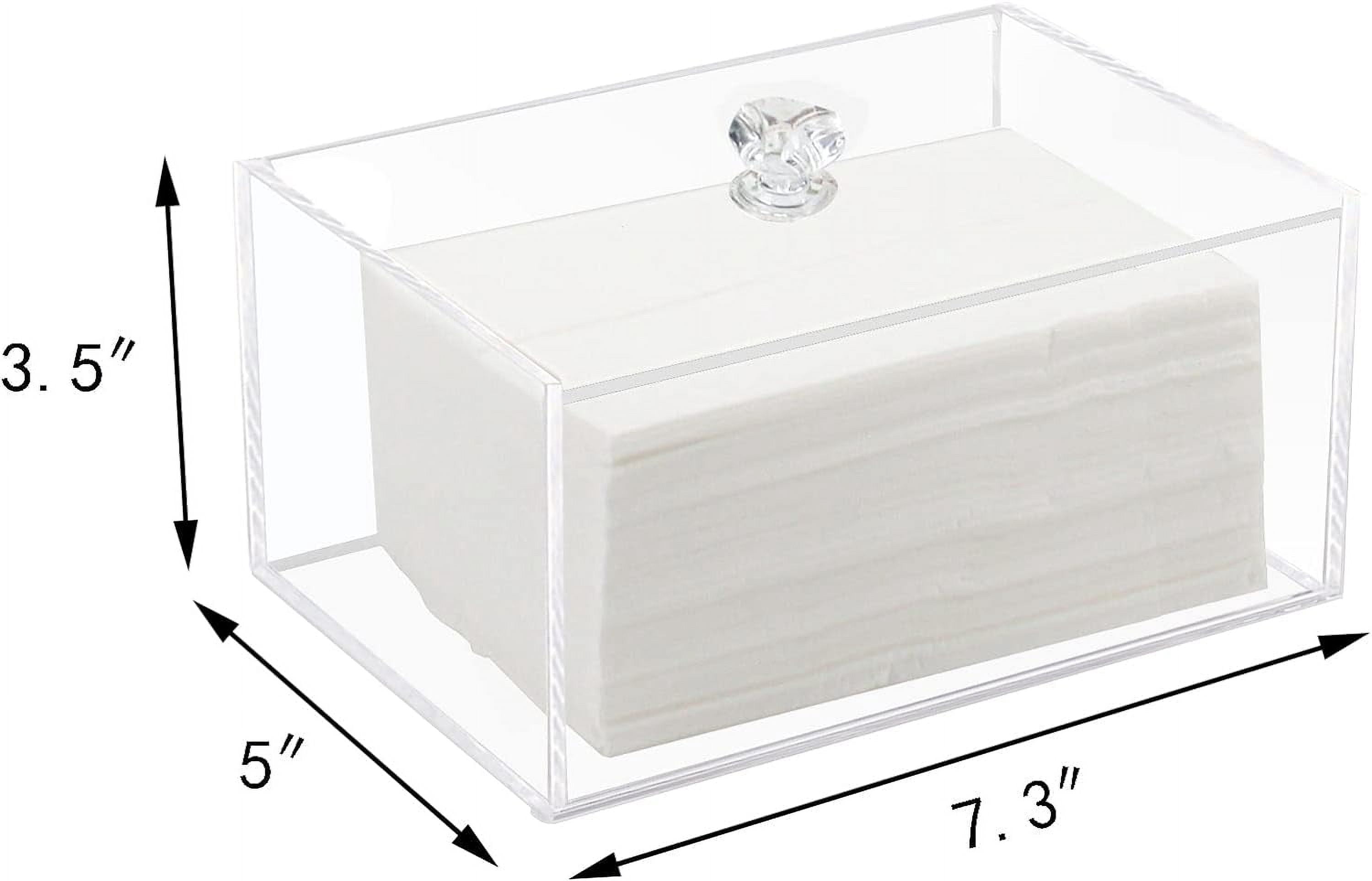 RGHJAR-Acrylic Dryer Sheet Holder, Clear Dryer Sheets Box Container for Laundry Dispenser Storage