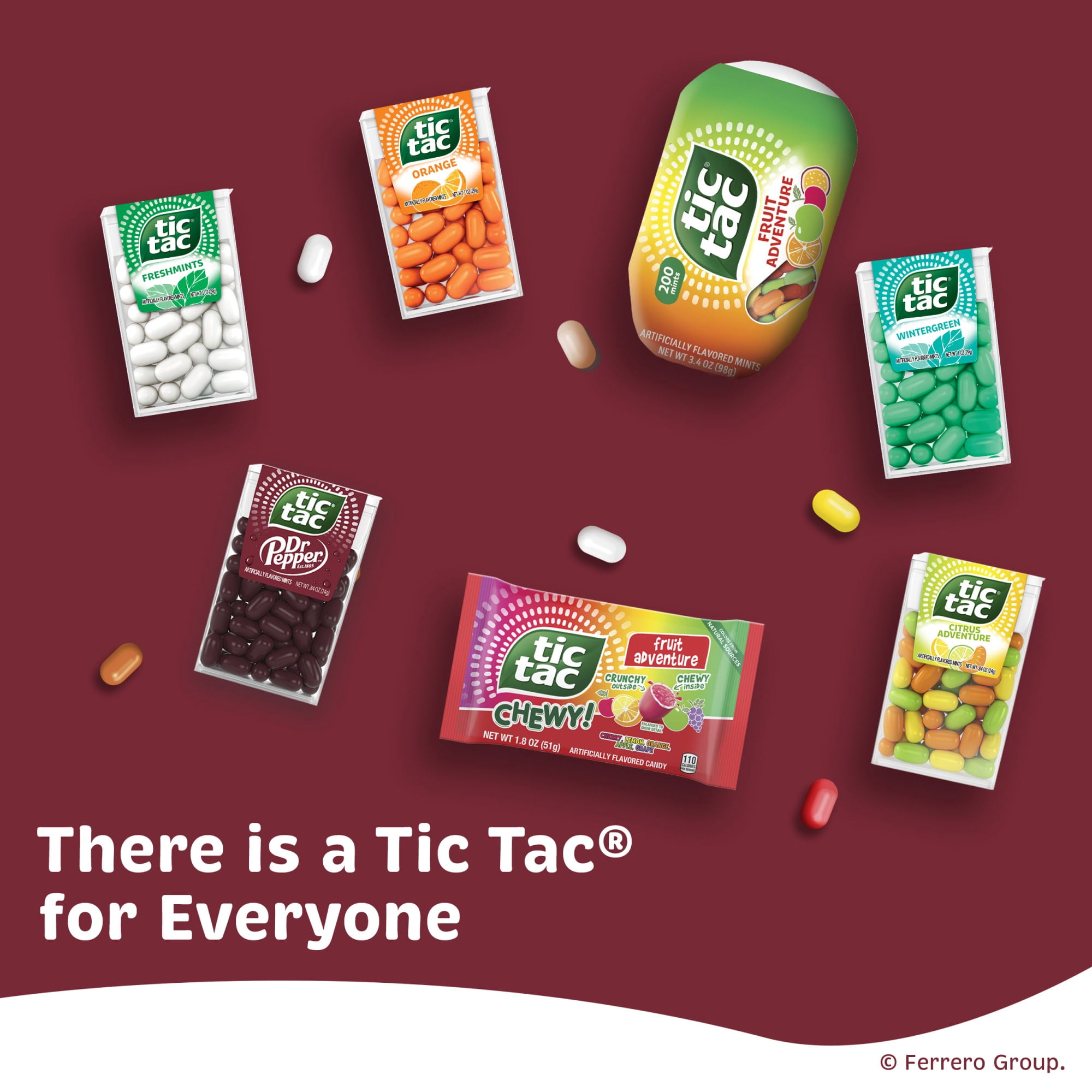 Tic Tac Dr Pepper, Pocket-sized Mints, Dr Pepper Flavored On-the-Go Refreshment,  3.4 oz