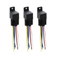 thumbnail image 1 of Relé Automotriz De 5 Pines 5 Cables Spdt De DC 36V 40A Con Enchufe Del Zócalo 3Pcs, 1 of 1