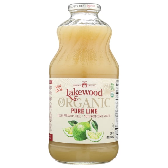 Lakewood Organic Pure Lime Juice, 32 Oz