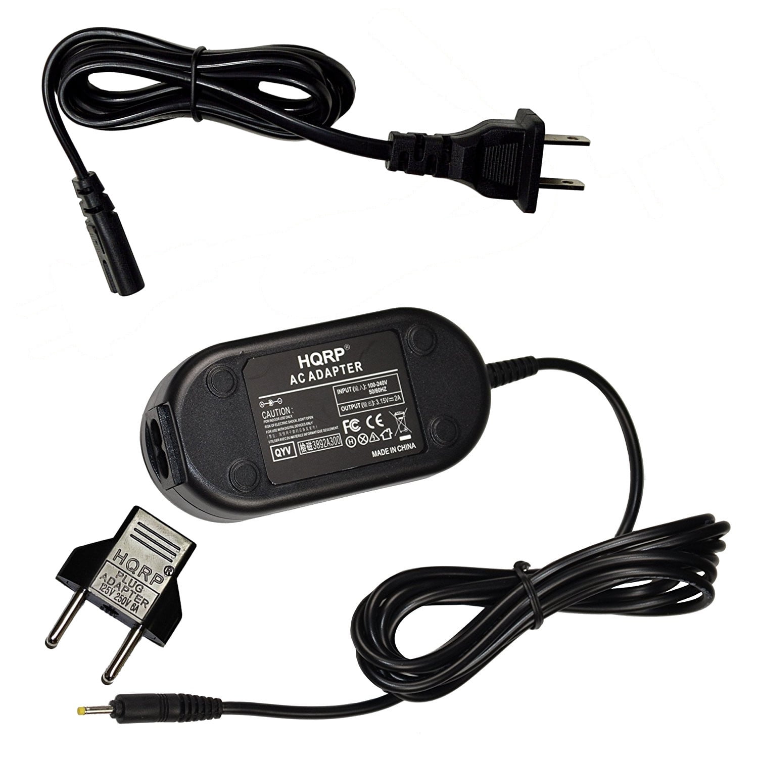 HQRP AC Power Adapter for Fujifilm FinePix E510 / E550 / 4700 / 30i Digital Camera AC-3VN / AC3VN / AC-3V / AC3V / AC-3VW / AC3VW / AC-3VS AC3VS + HQRP Euro Plug Adapter - Walmart.com