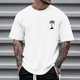 thumbnail image 2 of Men's Casual Short Sleeved T-shirt Raglan Sleeve Bottom Shirt XL, 2 of 5