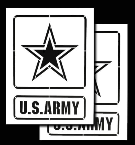 Flexible Plastic Stencil US Army National Guard Reusable 