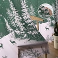 thumbnail image 5 of Green Christmas Sheer Curtains 72 Inches Long 2 Panels Set, Window Sheer Curtains for Living Room/Bedroom, Christmas Tree Xmas Snowflake Light Filtering Rod Pocket Curtain 52'' x 72'' x 2, 5 of 7