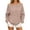 Khaki, variant on Women’s Off Shoulder Hooded Sweatshirt Long Sleeve Pullover With Pocket,Sizes S-2XL