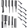 thumbnail image 1 of 20 Pack Professional Hairdresser Combs, Great for All Hair Types and Styles, Personal Care Comb, Anti-Static Hair Comb, Black Butterfly Comb, Beard, 1 of 5