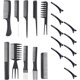 thumbnail image 1 of 20 Pack Professional Hairdresser Combs, Great for All Hair Types and Styles, Personal Care Comb, Anti-Static Hair Comb, Black Butterfly Comb, Beard, 1 of 5