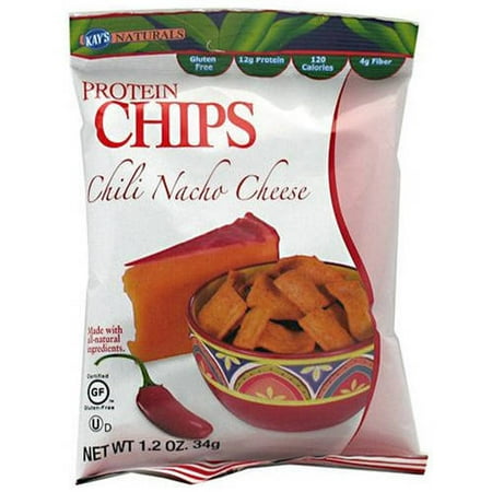 Kay's Naturals Chili Nacho Cheese Protein Chips, 1.2 oz