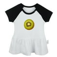 thumbnail image 1 of Fruit Kiwi Pattern Dresses For Baby, Newborn Babies Skirts, Infant Princess Dress, 0-24M Kids Graphic Clothes (Black Raglan Dresses, 6-12 Months), 1 of 4