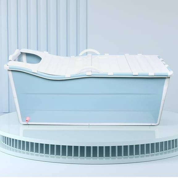 Dwellnix Portable Folding Bathtub Bucket Bath Adult Large SPA Folding Bath Soaking Barrel
