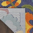 thumbnail image 3 of Nourison Aloha Indoor/Outdoor Navy Multicolor 3'6" x 5'6" Area Rug (4x6), 3 of 10