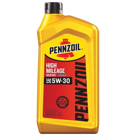 Pennzoil High Mileage 5W-30 Motor Oil, 1 Quart