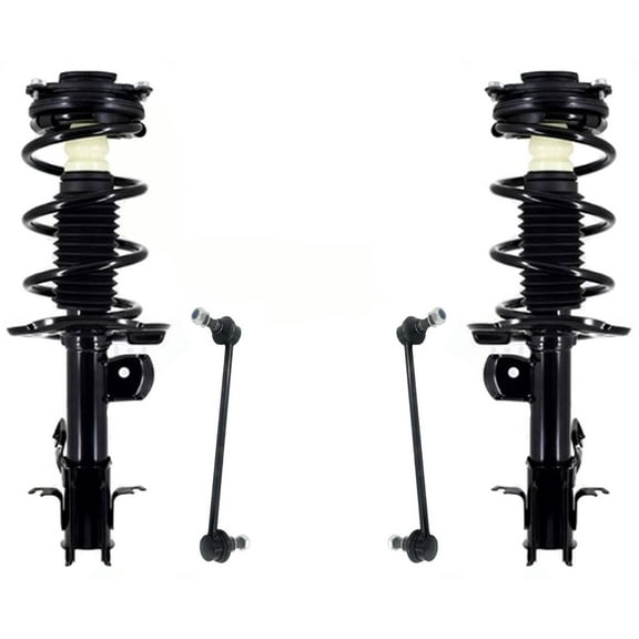 Front Complete Strut Assemblies & Sway Bar Links For 2011-2019 Nissan Leaf