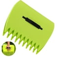 thumbnail image 2 of Heavy Duty Garden Rake - Green Plastic Tool for Sweeping Leaves and Snow, 2 of 7