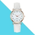 thumbnail image 3 of Wuztai Ladies Diamond-Studded Luminous Watch, Quartz Movement with Imitation Leather Strap, Fashion Women's Wristwatch, 3 of 3