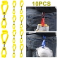 thumbnail image 5 of Práctico Clip Almacenamiento Suministros Plástico Antipérdida para Exteriores Hebilla Cintura Clip para Guante Antideslizante Multiusos [bolsa Única] (amarillo), 5 of 5