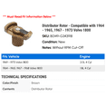 thumbnail image 2 of Distributor Rotor - Compatible with 1964 - 1965, 1967 - 1973 Volvo 1800 1968 1969 1970 1971 1972, 2 of 2