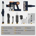 thumbnail image 6 of WHALL® Cordless Vaccum Cleaner, 25Kpa Super Suction 280W High-Speed Brushless Motor Cordless Stick Vacuum, Detachable Battery Up to 55min Runtime, 6 of 6