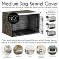 thumbnail image 4 of Sweet Jojo Designs Boho Floral Wildflower Black and Orange Dog Crate Kennel Cover 36in., 4 of 6