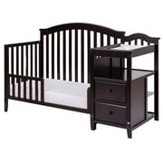 AFG Baby Furniture Kali 4-in-1 Convertible Crib and Changer, Espresso