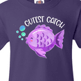 thumbnail image 4 of Inktastic Cutest Catch Cute Purple Fish Youth T-Shirt, 4 of 5
