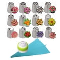 thumbnail image 1 of 14 piece Russian decorated mouth set, sugar cream chocolate cake decoration tool DIY baking appliance, 1 of 5