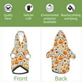 thumbnail image 6 of Fotbe Autumn Pumpkin Blossoms Print Small Dog Sweater Hoodies Pet Grey Hooded Soft Fleece Sweatshirts with Pocket Fall Winter Puppy Cat Sweaters Warm Clothes-X-Small, 6 of 7