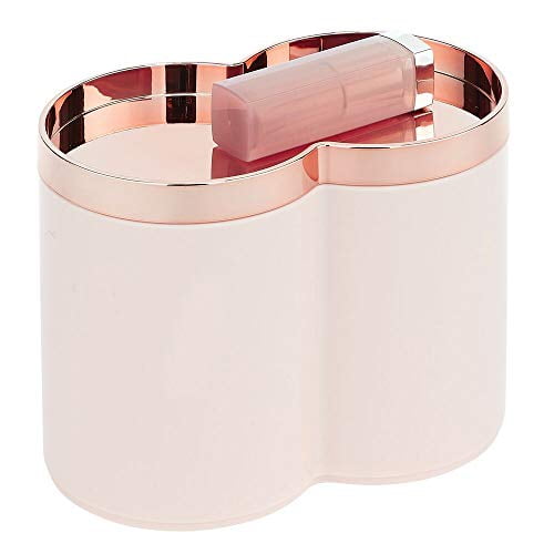 mDesign Plastic Bathroom Vanity Countertop Canister Jar ...