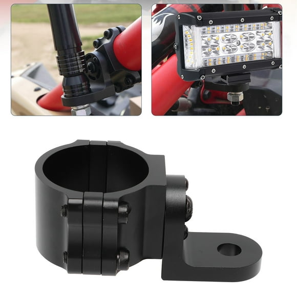 Montaje de Bandera Utv, Soporte de Montaje de Antena de Luz de Látigo de Metal Estable de 2 piezas Duraderas para una una Barra de Rollo de 1,75 Pulgadas A 2 Pulgadas para Utv
