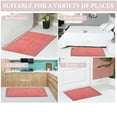 thumbnail image 4 of Home Weavers Luxury Collection 100% Cotton Reversible Bathroom Rug Set Machine Washable Bathroom Rug, Bath Rug, U Shaped Contour, Runner, Coral Color 4 Piece Bath Rug set, 4 of 5