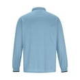 thumbnail image 3 of Miluxas Mens Long Sleeve Polo Shirts Button Casual Tee Collared Work Pullover Shirts Light Blue, 3 of 5