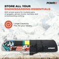 thumbnail image 4 of PowerX Padded Snowboard Bags - Two-Piece Combo for Secure Transport of Your Snowboard and Boots with Ample Space - Up to 66 inches - Snowboard Travel Bag - Snowboard Case, 4 of 8