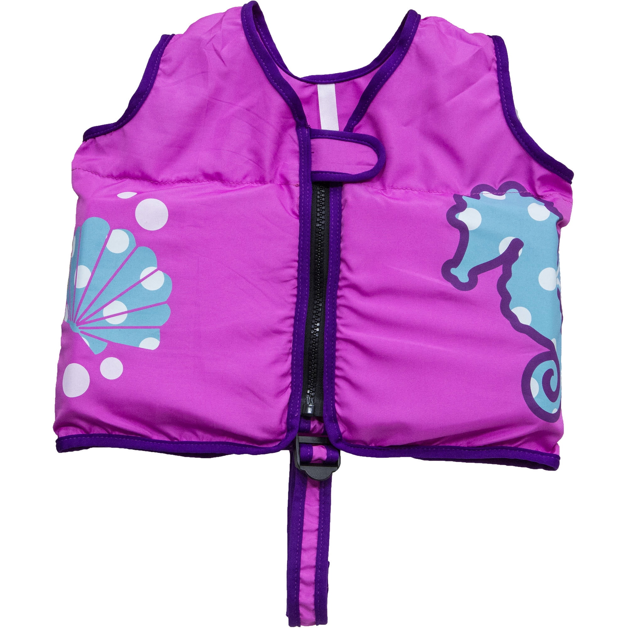 Swim Vest, Pink Seahorse
