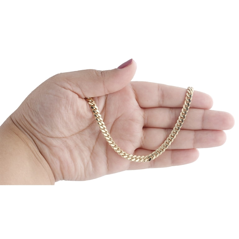 Collana Donna Trendsmax A Maglia Snail Link Placcata Oro Giallo – Lunghezza 20 Pollici