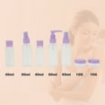 thumbnail image 2 of Unique Bargains 7 Pcs Travel Size Toiletries Bottles Containers Leakproof Squeezable Refillable Travel Container Set Purple, 2 of 5