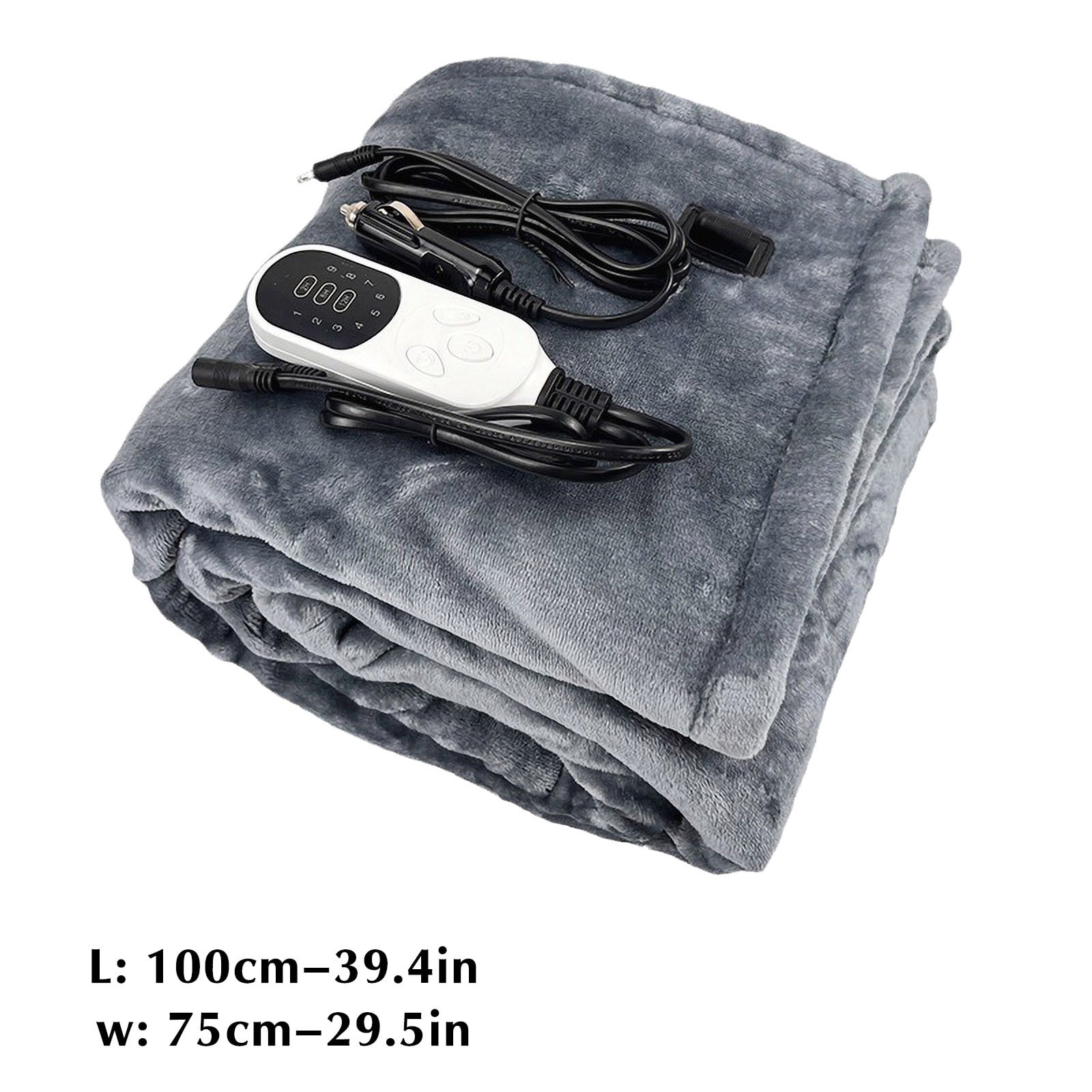 AYktou Electric Heated Blanket Throw - Soft Heating Throw Blanket with 9 Fast Heating Modes & 3h Auto Shut-Off,Over-Heat Protection,39.4"x29.6" Machine Washable Flannel Blanket Throw Gifts