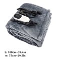thumbnail image 3 of Car Heated Blanket 12V under $5! Yannianjz Car Heated Blanket, 12V Electric Warming Throw for Vehicle, Fast Heating Blanket with Auto Off, Machine Washable Flannel Car Blanket, 3 of 7