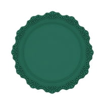 MOQIN Silicone Baking Mat 6.7 Inch,Non Stick Microwave Turntable Mat for Kitchen,Round Silicone Placemats Dinner Table Thincken Mats Heat Resistant Waterproof Dish Mat and Drink Spills Coasters