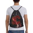thumbnail image 2 of Bolsa clásica con cordón de Calgary, plegable, para deportes, fitness, unisex, bolsa de viaje para deportes de playa, pequeña, 2 of 8