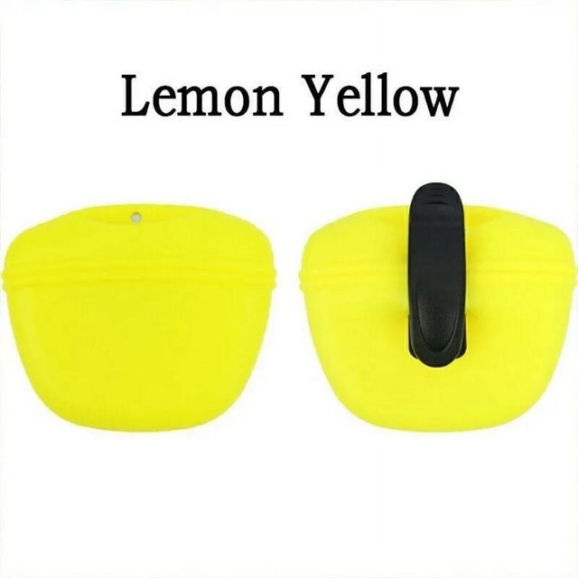 Silicone Dog Treat Bag Pet Portable Dog Training Waist Bag Outdoor Feeder Puppy Snack Pouch Food Reward Storage Bag Pet Supplies ShopWise Round