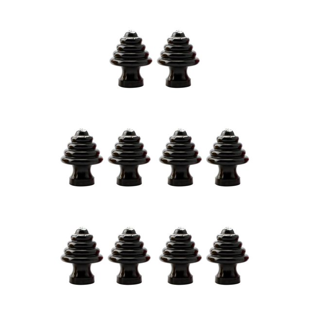 Tuerca de cubo de bicicleta Toystoory Aleación de Aluminio Negro 5Conjunto