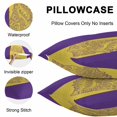 thumbnail image 5 of Yellow Purple Conch Throw Pillow Covers 18x18 Inch Set of 2, Summer Beach Coastal Modern Art Waterproof Outdoor Pillow Covers, Decorative Cushion Pillowcases for Couch, Sofa, Bed, Garden, Patio, 5 of 9